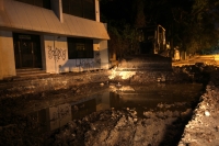 Mayo del 2014. Tuxtla Gutiérrez. Imágenes de las obras de la ciudad durante la madrugada.