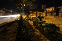 Mayo del 2014. Tuxtla Gutiérrez. Imágenes de las obras de la ciudad durante la madrugada.