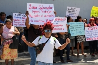 Martes 7 de marzo del 2017. Tuxtla Gutiérrez. Ambulantes del primer cuadro de la ciudad protestan por los constantes operativos y la persecución de los fiscales municipales