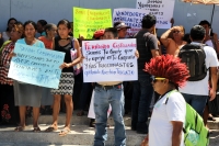 Martes 7 de marzo del 2017. Tuxtla Gutiérrez. Ambulantes del primer cuadro de la ciudad protestan por los constantes operativos y la persecución de los fiscales municipales