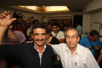 Martes 21 de julio del 2015. Tuxtla Gutiérrez. Ancheita Bringas, aspirante a la presidencia municipal por MORENA reconoce y acompaña a Paco Rojas Toledo este medio día en conferencia de prensa.