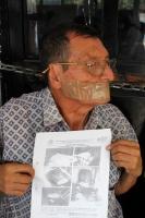 Martes 3 de noviembre del 2015. Chicoasen. Un grupo de ancianos se mantiene en huelga de hambre en las instalaciones de la Casa Ejidal para exigir el respeto de las tierras comunales donde CFE está afectando y destruyendo el entorno ecológico del lugar du