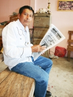 Venustiano Carranza, Chis. 17 de Septiembre. Preso por siete años y siete meses, el líder histórico de la Casa del Pueblo, Ángel Hidalgo Espinoza, fue liberado el jueves, luego de ser otorgada la suspensión de su sentencia de 32 años que lo tenía tras las