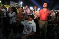 Domingo 27 de abril del 2014. Tuxtla Gutiérrez. Al cierre de las fiestas patronales de San Marcos, los Ángeles Azules en la plaza central.