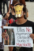 Domingo 7 de agosto del 2012. Tuxtla Gutiérrez, Chiapas. Familias tuxtlecas y de Chiapas se manifiestan en contra del maltrato animal en los circos que llegan a este estado del sureste de México.