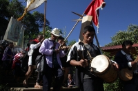 Martes 22 de diciembre del 2015. San Pedro Chenalho. Los sobrevivientes de la masacre de 45 indígenas en la comunidad Acteal en 1997, conmemoran esta mañana los 18 años de ocurrido este hecho con jornadas de ayuno y oración en esta localidad de la región 
