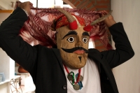 Domingo 29 de septiembre del 2019. Tuxtla Gutiérrez. Los Arcángeles y Demonios en constante lucha son representados durante el recorrido del Baile de San Miguel Arcángel