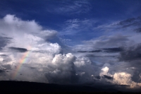 Miércoles 14 de agosto del 2017. Chiapa de Corzo. Un arco-iris desde la perspectiva del Cerro del Tigre.