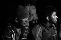 Miércoles 6 de agosto del 2014. Arriaga. Cientos de centroamericanos suben esta madrugada a los vagones del tren para continuar en la “ruta férrea” del migrante hacia la próxima estación en Oaxaca donde continuaran intentando llegar a la frontera norte.