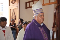 Domingo 27 de marzo. Monseñor Rogelio Cabrera, Arzobispo de la diócesis de Tuxtla Gutiérrez, habla sobre la visita del nuncio apostólico Christopher Pierre y del estado que guarda la educación en las localidades de esta diócesis.