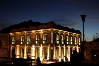 Domingo 25 de enero del 2015. San Cristóbal de las Casas. La arquitectura colonial se aprecia en la belleza de los atardeceres provincianos del sureste de México.