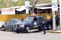 Un discreto operativo policiaco tuvo lugar en la quinta avenida norte de esta ciudad en un taller de autopartes ubicado enfrente de la Fiscalía Metropolitana de esta ciudad, sin que las autoridades dieran explicaciones algunos informantes indican que se t
