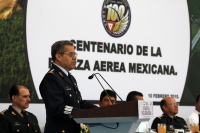 Martes 10 de febrero del 2015. Tuxtla Gutiérrez. Durante la ceremonia del Centenario de la Fuerza Aérea Mexicana en la Base Militar en la Colonia Terán.