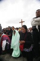 Miércoles 26 de enero. El cuerpo del Tatik Don Samuel Ruiz García recibió este medio día sepultura en las criptas de la Catedral de la Paz en San Cristóbal de las Casas donde se realizo una ceremonia litúrgica presidida por el nuncio apostólico Christophe