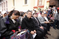 Miércoles 26 de enero. El cuerpo del Tatik Don Samuel Ruiz García recibió este medio día sepultura en las criptas de la Catedral de la Paz en San Cristóbal de las Casas donde se realizo una ceremonia litúrgica presidida por el nuncio apostólico Christophe