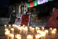 Sábado 26 de septiembre del 2020. Tuxtla Gutiérrez. Durante la jornada de protesta de los normalistas a 6 años de la desaparición de los estudiantes de Ayotzinapa