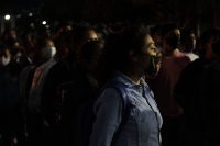 Viernes 2 de octubre del 2020. Tuxtla Gutiérrez. Estudiantes y organizaciones sociales se manifiestan esta tarde recordando la matanza del 68 en México