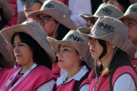 Miércoles 7 de marzo del 2018. Tuxtla Gutiérrez. Las brigadas de capacitadores electorales salen esta mañana para iniciar la entrega de cartas de notificación a los ciudadanos sorteados en la insaculación para ser funcionarios de casillas en el proce