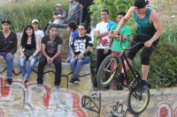 Sábado 3 de noviembre del 2012. Tuxtla Gutiérrez, Chiapas. Los jóvenes aficionados a los deportes extremos se reuenen este fin de semana en el ParqueNoquispara participar en el encuentro internacional de Patines y bicicletas de una reconocida marca deport