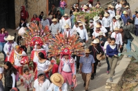 Martes 30 de enero del 2018. Tuxtla Gutiérrez. La comunidad Zoque da inicio a la Bajada de las Virgenes de Copoya esta mañana durante las celebraciones de La Candelaria, festejo que continuará hasta entrado el mes de marzo.