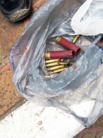 Miércoles 10 de octubre del 2012. San Cristóbal de las Casas, Chiapas. Foto/Miradasur. Casquillos percutidos que fueron mostrados por comerciantes de la organización ALMETRACH involucrados en un zafarrancho con policías municipales registrado la noche del