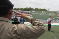 Lunes 24 de febrero del 2014. Tuxtla Gutiérrez. Ceremonia de abanderamiento de la 7/a. CIA S.M.N., Planteles Educativos y Unidades de la VII R.M.  se lleva  a cabo con la presencia de las autoridades del gobierno local y militares en Chiapas