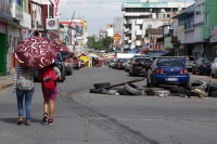 Jueves 30 de junio del 2016. Tuxtla Gutiérrez. Las barricadas del Movimiento Magisterial en contra de las Reformas Educativas en el lado oriente del primer cuadro de Tuxtla.
