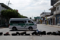 Jueves 30 de junio del 2016. Tuxtla Gutiérrez. Las barricadas del Movimiento Magisterial en contra de las Reformas Educativas en el lado oriente del primer cuadro de Tuxtla.
