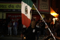Martes 13 de septiembre del 2016. Tuxtla Gutiérrez. Las barricadas del Movimiento Magisterial continúan en alerta en las noches previas a las fiestas patrias