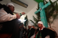 Jueves 28 de julio del 2016. San Juan Chamula. Mateo Gómez Gómez recibe esta mañana el bastón de mando Chamula según los usos y costumbres de las comunidades y parajes de esta localidad de los altos de Chiapas. El nuevo presidente junto con las nuevas aut
