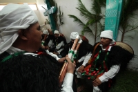 Jueves 28 de julio del 2016. San Juan Chamula. Mateo Gómez Gómez recibe esta mañana el bastón de mando Chamula según los usos y costumbres de las comunidades y parajes de esta localidad de los altos de Chiapas. El nuevo presidente junto con las nuevas aut