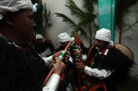 Jueves 28 de julio del 2016. San Juan Chamula. Mateo Gómez Gómez recibe esta mañana el bastón de mando Chamula según los usos y costumbres de las comunidades y parajes de esta localidad de los altos de Chiapas. El nuevo presidente junto con las nuevas aut