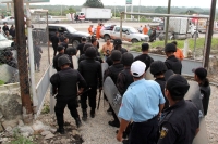 Miércoles 5 de septiembre del 2012. Berriozábal, Chiapas. Una fuerte movilización policiaca alerto a la población de Berriozábal cuando un grupo de personas se enfrento en el predio El Calvario de esta localidad. Los rumores de un enfrentamiento armado pr