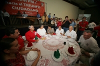 Beatriz Paredes Rangel, dirigente del PRI se reúne con militantes y candidatos este medio día en Tuxtla Gutiérrez, Chiapas.