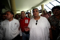 Beatriz Paredes Rangel, dirigente del PRI se reúne con militantes y candidatos este medio día en Tuxtla Gutiérrez, Chiapas.