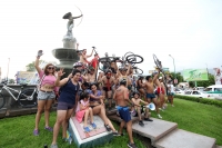 Sábado 14 de junio del 2014. Tuxtla Gutiérrez. Word Naked Bike Ride 2014 se lleva a cabo esta tarde también en la capital del estado de Chiapas.