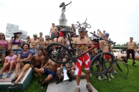 Sábado 14 de junio del 2014. Tuxtla Gutiérrez. Word Naked Bike Ride 2014 se lleva a cabo esta tarde también en la capital del estado de Chiapas.