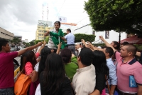 Martes 17 de junio del 2014. Tuxtla Gutiérrez. Aspectos del partido entre México y Brasil.