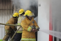 Julio del 2015. Tuxtla Gutiérrez. Los bomberos de la ciudad.