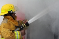 Julio del 2015. Tuxtla Gutiérrez. Los bomberos de la ciudad.