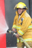 Julio del 2015. Tuxtla Gutiérrez. Los bomberos de la ciudad.