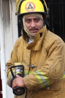 Julio del 2015. Tuxtla Gutiérrez. Los bomberos de la ciudad.