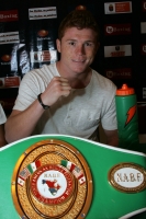 Esta tarde se lleva a cabo la presentación de la función de Box de este fin de semana donde el cartel esta encabezado por Saúl el Canelo Álvarez y Brian Camachis, por el campeonato mundial juvenil peso welter que se llevara a cabo en la ciudad de Tuxtla G