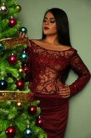 Diciembre del 2016. Tuxtla Gutiérrez. Colección "Brindis 2016"  Modelo: Karla Ramos Makeup: Yuri Zavala Diseñadora: Maika Moda