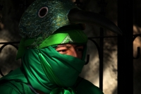 Domingo 26 de junio del 2016. Chiapa de Corzo. La Danza del Colibrí o Burrioncito. Esta danza de origen prehispánico es representada por jóvenes chiapacorceños en la víspera de la celebración de San Pedro en esta rivereña ciudad colonial. Los danzantes re