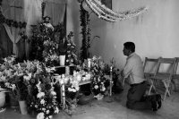Domingo 14 de abril del 2019. Tuxtla Gutiérrez. El Señor del Burrito es el conjunto de imágenes que son veneradas dentro del fervor popular y religioso por las familias de la comunidad de Copoya durante el Domingo de Ramos