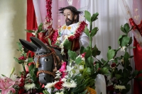 Domingo 14 de abril del 2019. Tuxtla Gutiérrez. El Señor del Burrito es el conjunto de imágenes que son veneradas dentro del fervor popular y religioso por las familias de la comunidad de Copoya durante el Domingo de Ramos