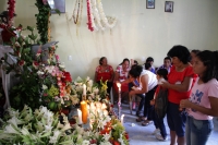 Domingo 14 de abril del 2019. Tuxtla Gutiérrez. El Señor del Burrito es el conjunto de imágenes que son veneradas dentro del fervor popular y religioso por las familias de la comunidad de Copoya durante el Domingo de Ramos