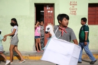 20210724. Suchiapa. La Danza del Caballito Blanco recorren las calles en Honor a Santa Ana y Santiago Apóstol en esta comunidad.