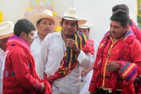 Viernes 19 de enero del 2018. Venustiano Carranza. Los Carrerantes de La San Bartolomé de los Llanos. Cabalgando y ataviados de rojo y cascabeles, los indí­genas recorren las calles entre las iglesias de San Sebastián y San Pedro